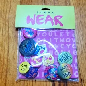 Zumba Wear Loved by All World Tour Bag of Pins (11 pk)